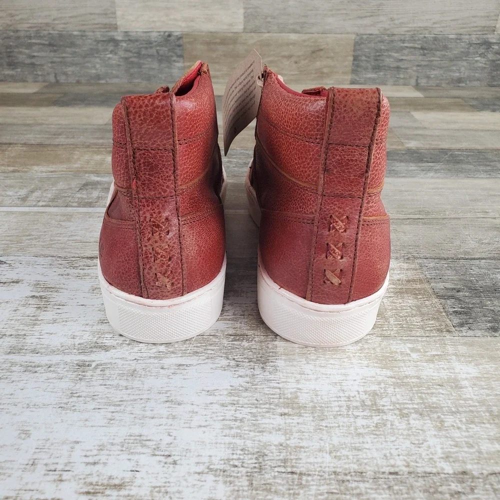 Bed Stu Rossela Womens Ankle Boots Sz 6 Adobe Lux Leather Lace Up‎ Round Toe